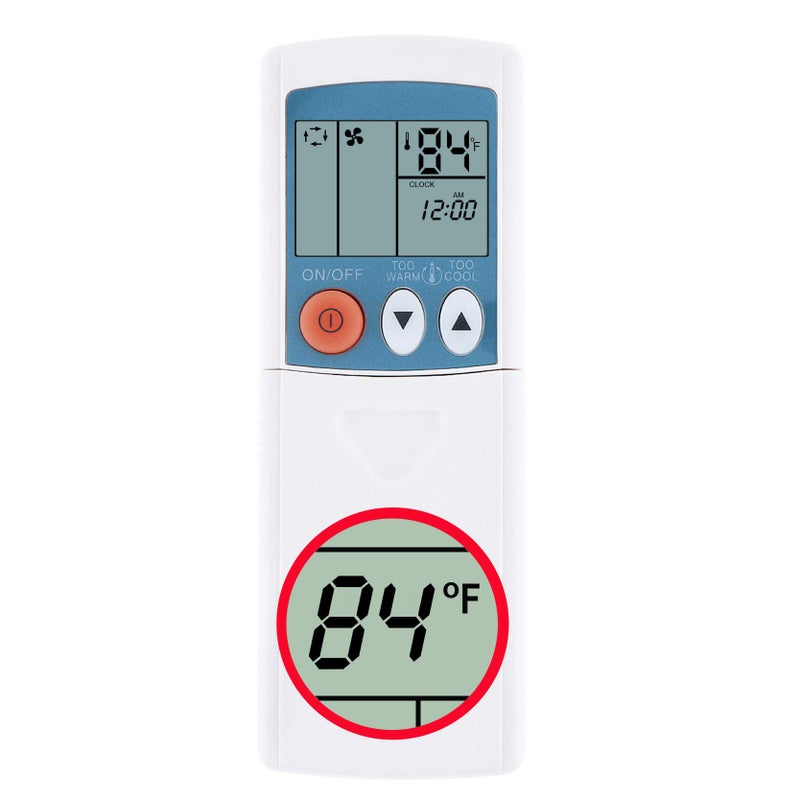 CHOUBENBEN Replacement Mitsubishi Electric Mr Slim Air Conditioner Remote Control E02268426 MS09NW MS12NN MS15NN MS17NN Display in Fahrenheit and Celsius -U - Image 1